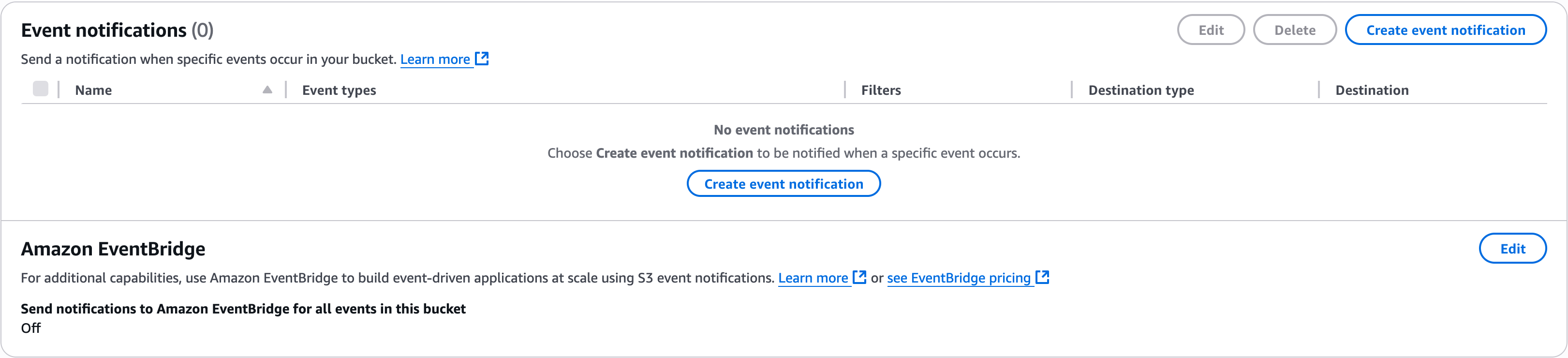 S3 event notifications