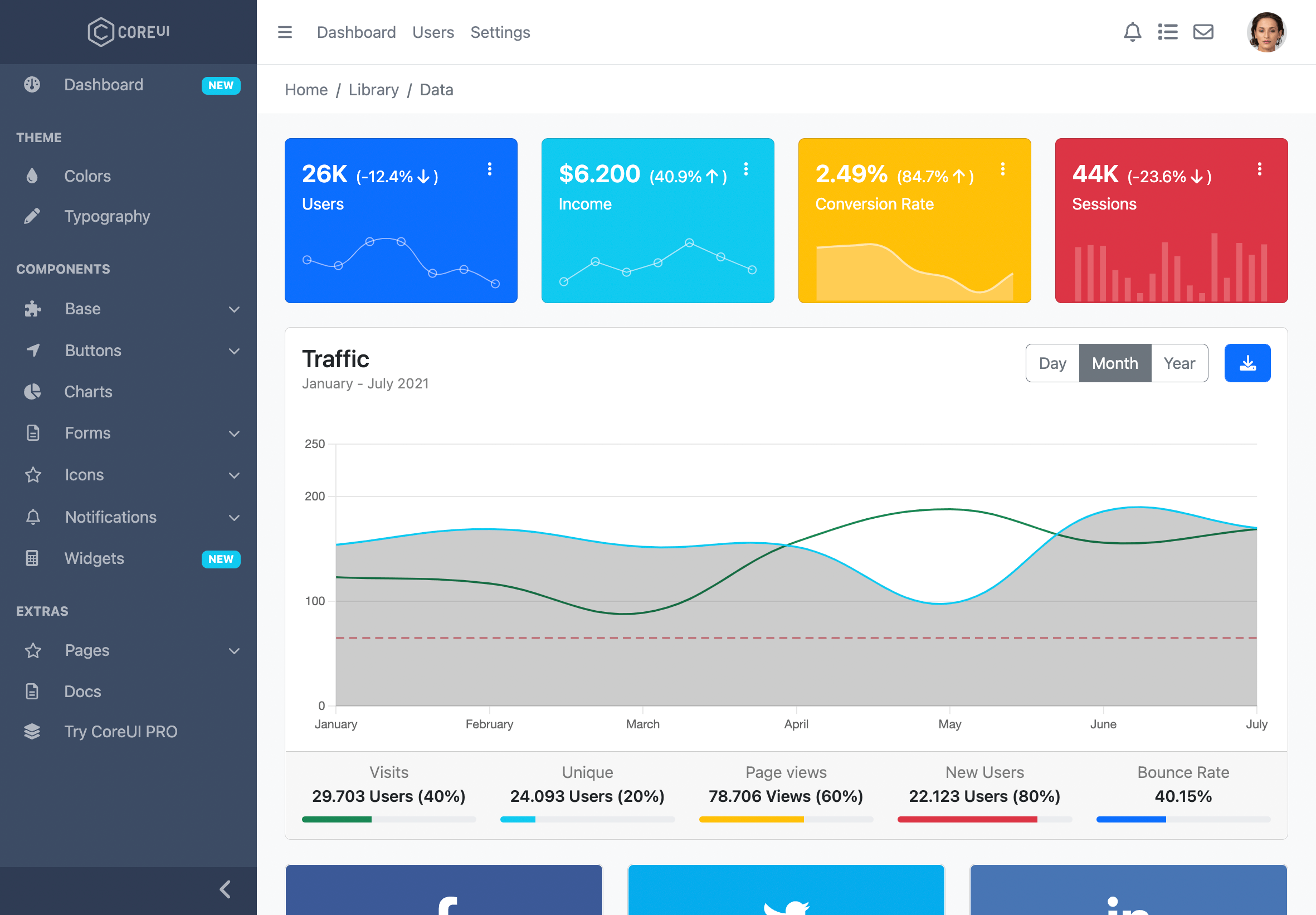 next.js dashboard