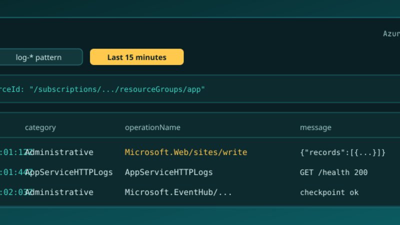First Azure Logs on Logit.io